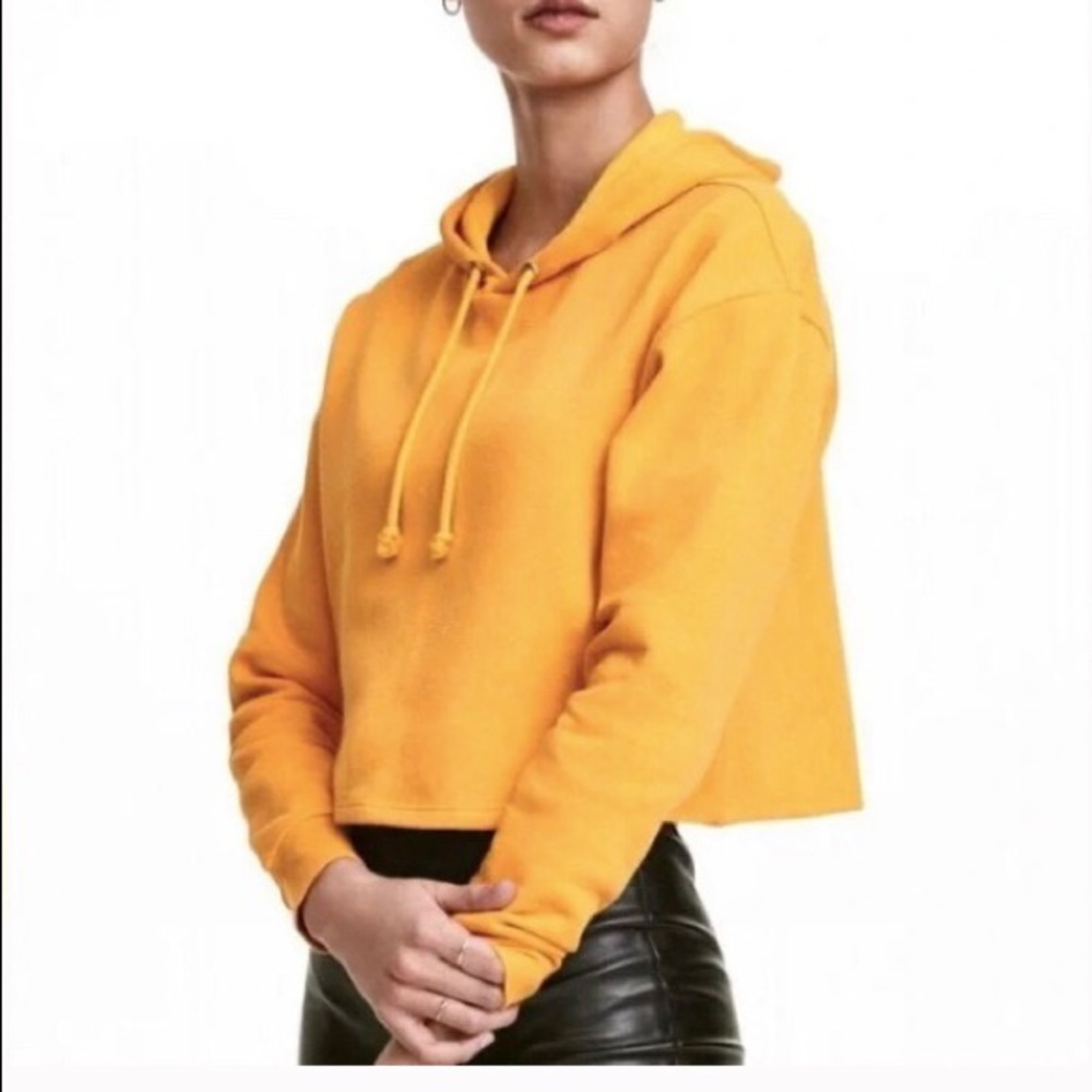 H&M CROPPED HOODIE